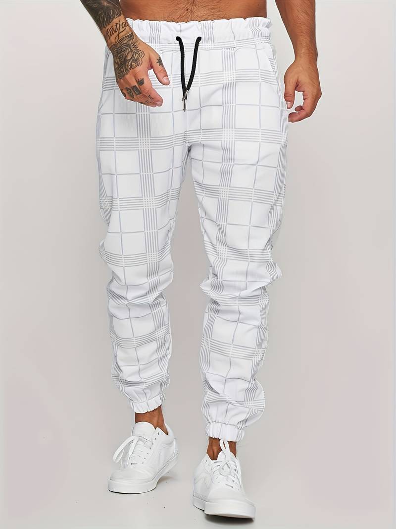 Bequem geschnittene Herren-Baumwoll-Jogginghose