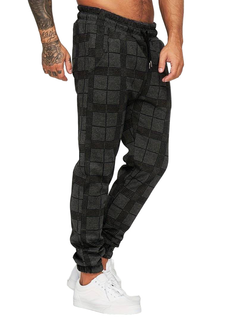 Bequem geschnittene Herren-Baumwoll-Jogginghose