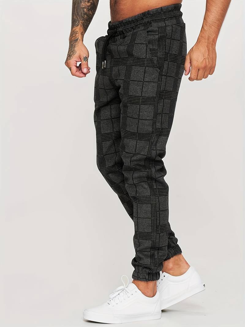 Bequem geschnittene Herren-Baumwoll-Jogginghose