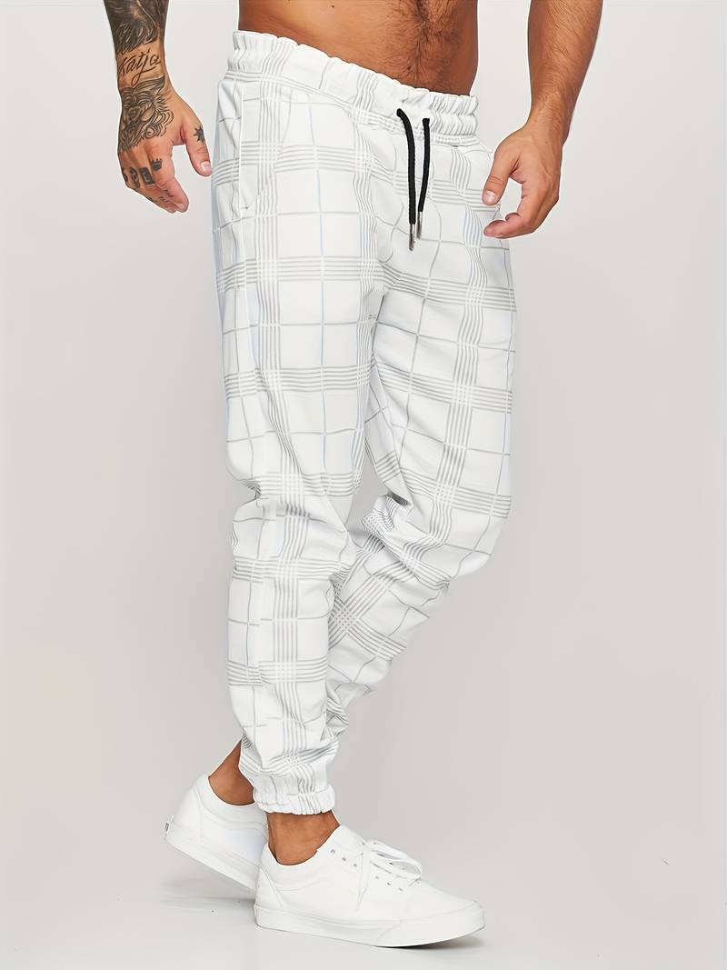 Bequem geschnittene Herren-Baumwoll-Jogginghose