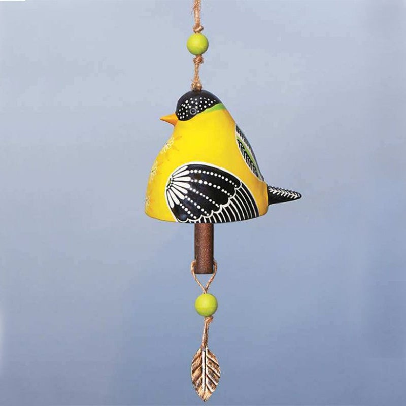 Keramik Vogel Windspiel Glocke für Garten und Zuhause