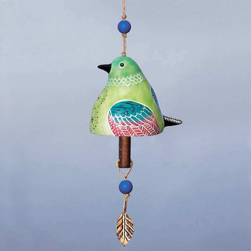Keramik Vogel Windspiel Glocke für Garten und Zuhause
