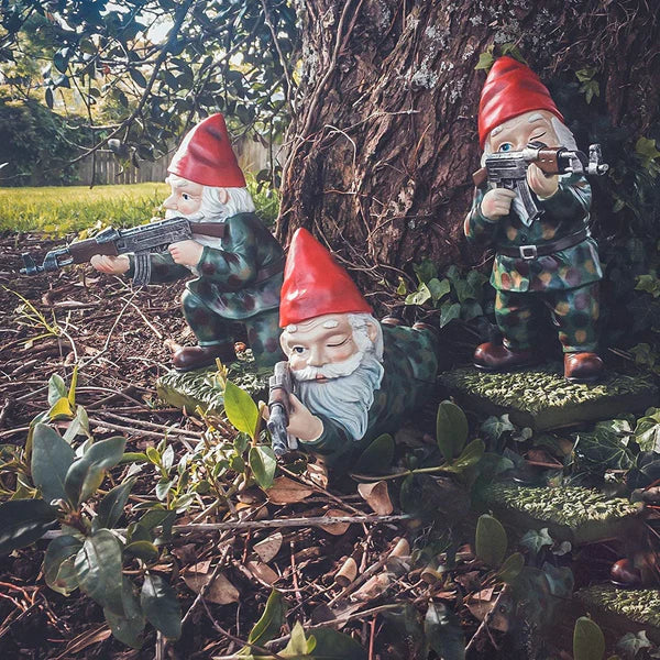 Gartenzwerge-Armee - Schütze deinen Garten mit Humor