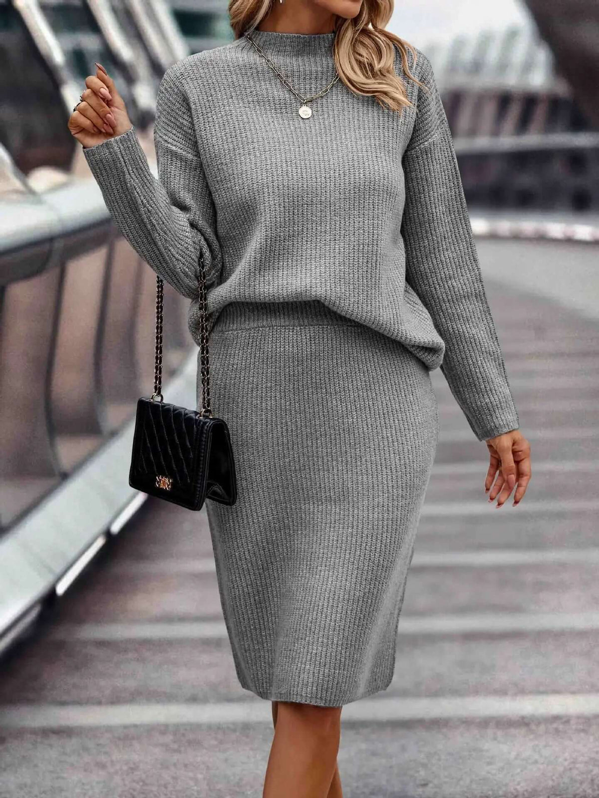 Zweiteiliges Strickset für Damen