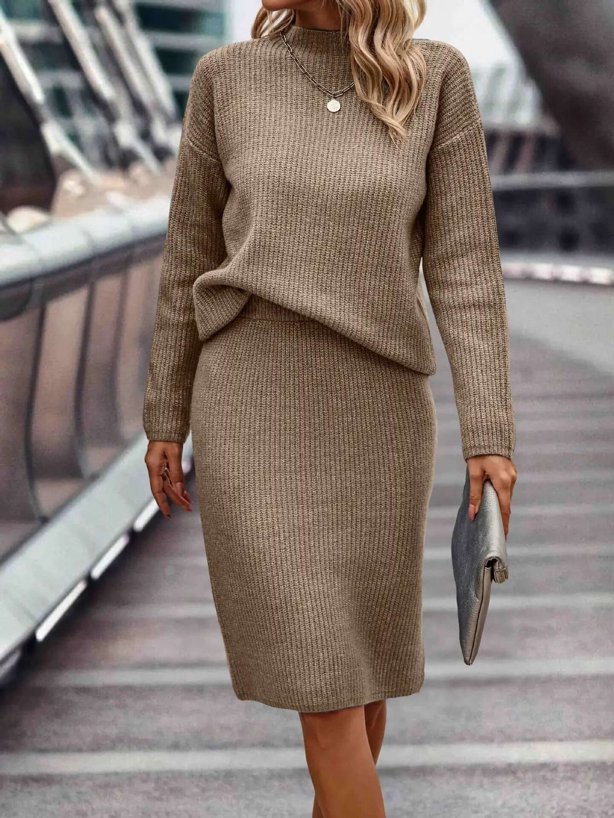 Zweiteiliges Strickset für Damen