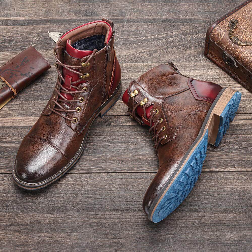 Handgefertigte Oxford-Stiefeletten für Herren