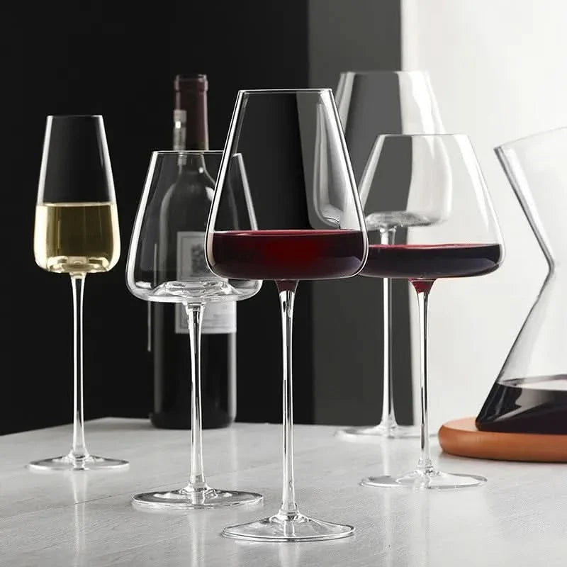 Handgefertigtes Kristall-Wein- und Champagnergläser-Set – 2, 4 oder 6 Stück, in 4 Grössen