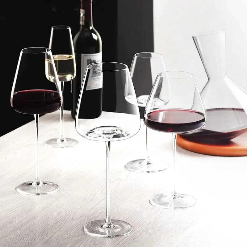 Handgefertigtes Kristall-Wein- und Champagnergläser-Set – 2, 4 oder 6 Stück, in 4 Grössen
