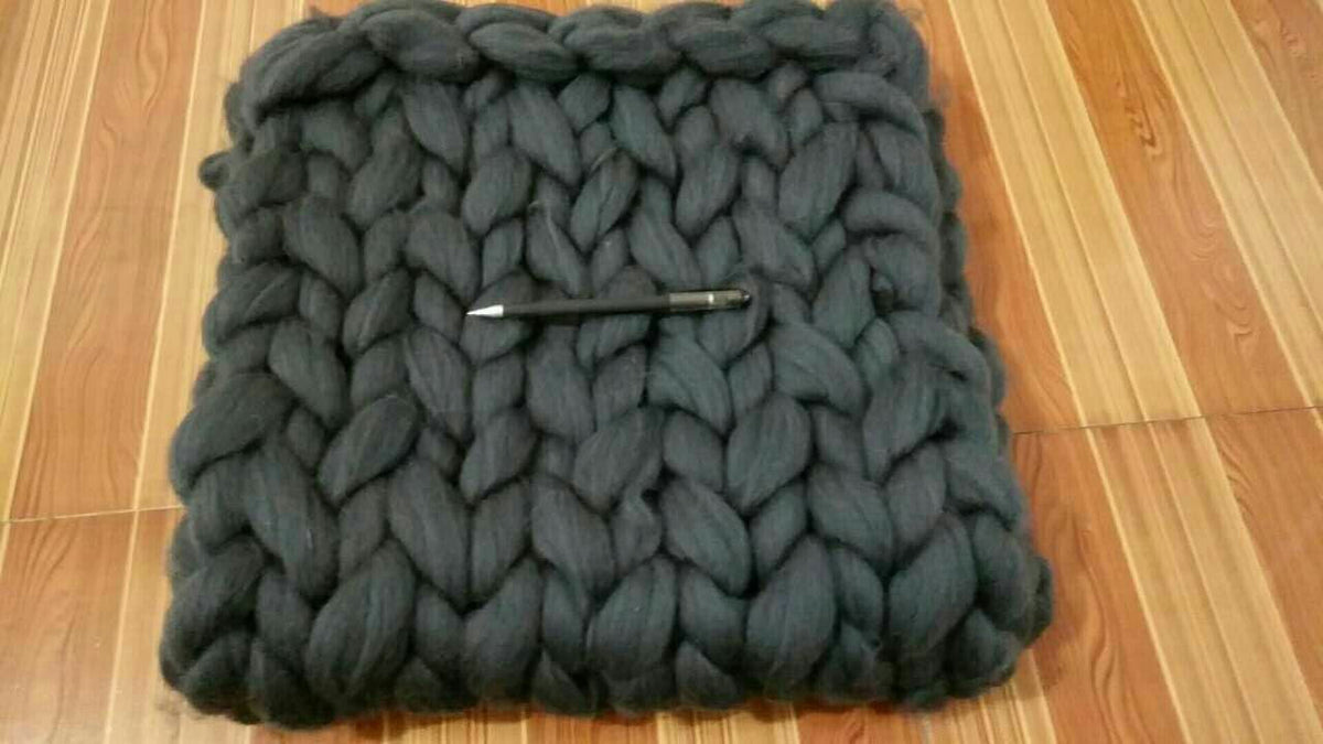 Handgestrickte Decke