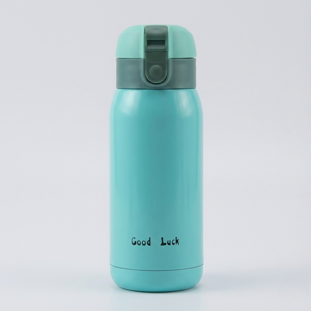 Kleine isolierte Thermosflasche aus Edelstahl