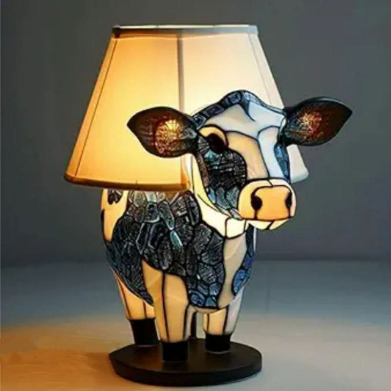 Nachttischlampe mit Haustiermotiv | Warmes Licht | USB-betrieben mit Schalter