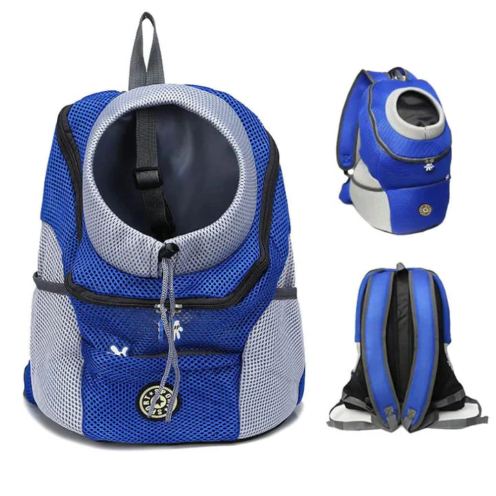 Haustier-Tragerucksack mit Mesh-Belüftungseinsätzen