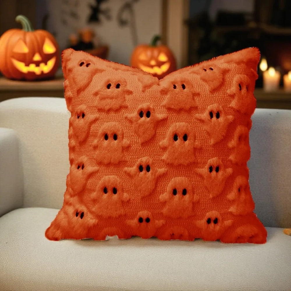 Gruseliges Geist-Plüsch-Halloween-Kissenbezug