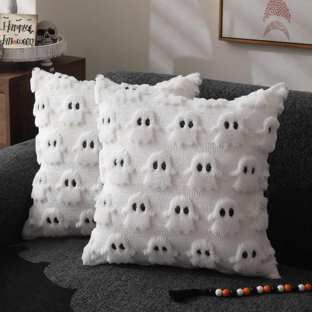 Gruseliges Geist-Plüsch-Halloween-Kissenbezug