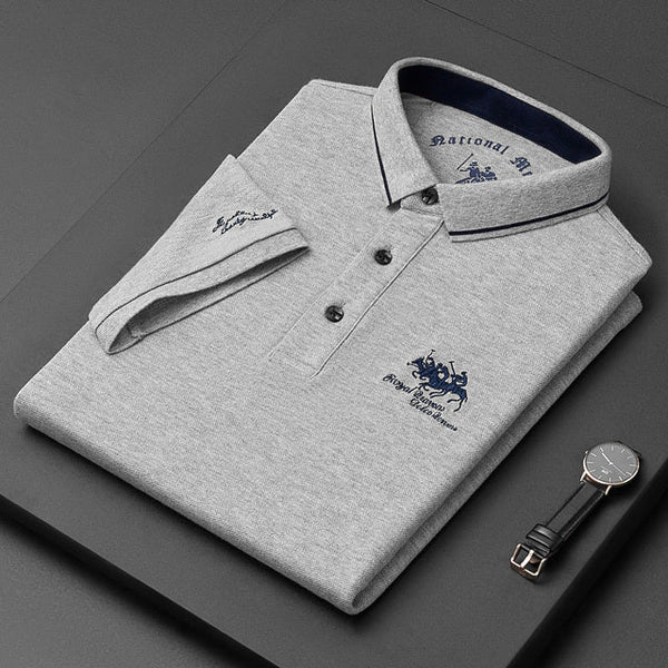 Klassisches Poloshirt für Herren mit kurzen Ärmeln und Kragen
