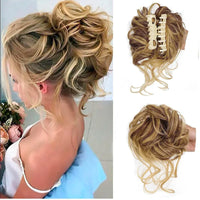 Messy Bun Haarklammer mit Locken - Sofortiger Volumeneffekt