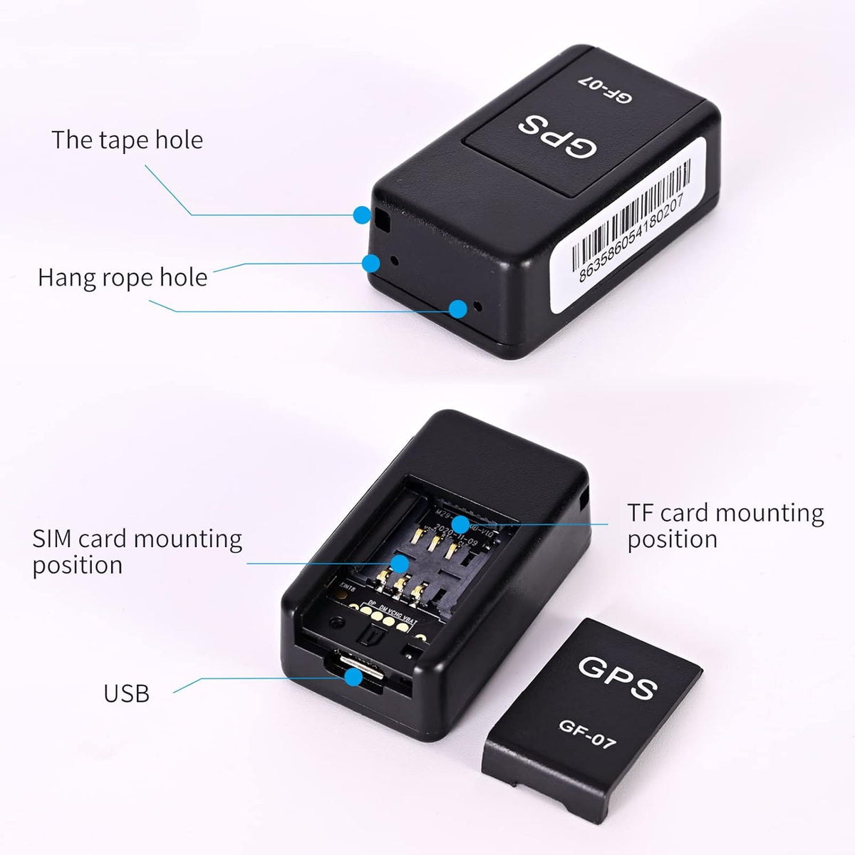 Kompakter Mini-GPS-Tracker für Fahrzeuge