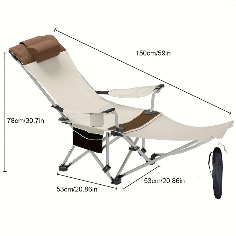 Leichter, klappbarer Strandstuhl – Ideal für Camping, Angeln und Entspannung