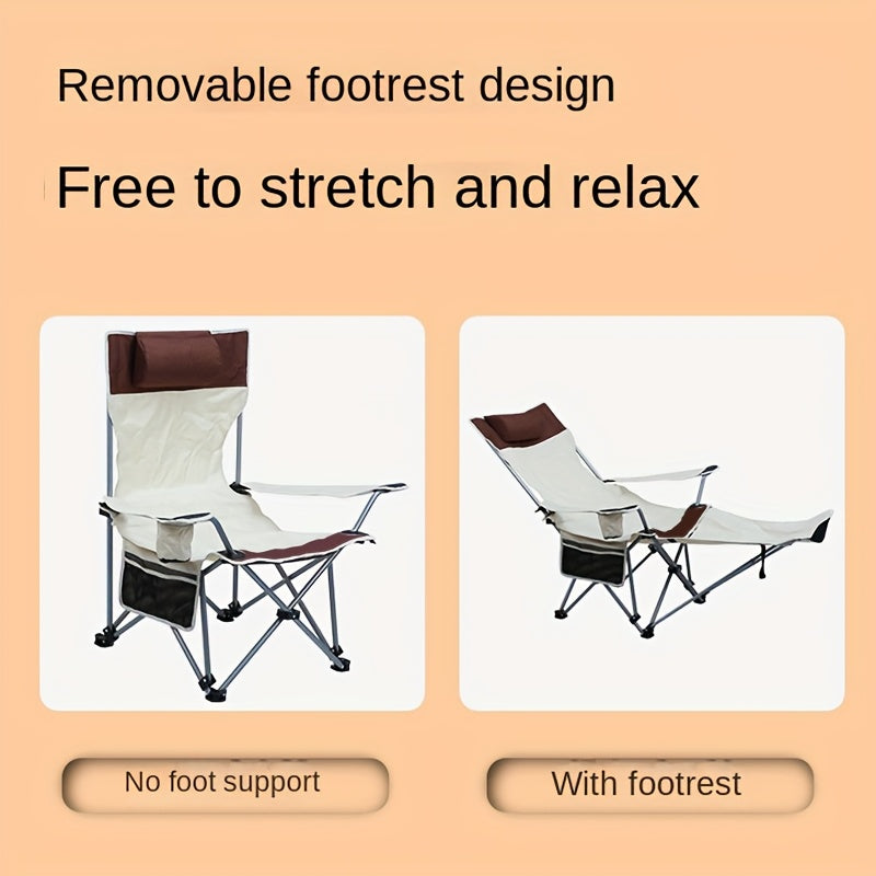 Leichter, klappbarer Strandstuhl – Ideal für Camping, Angeln und Entspannung