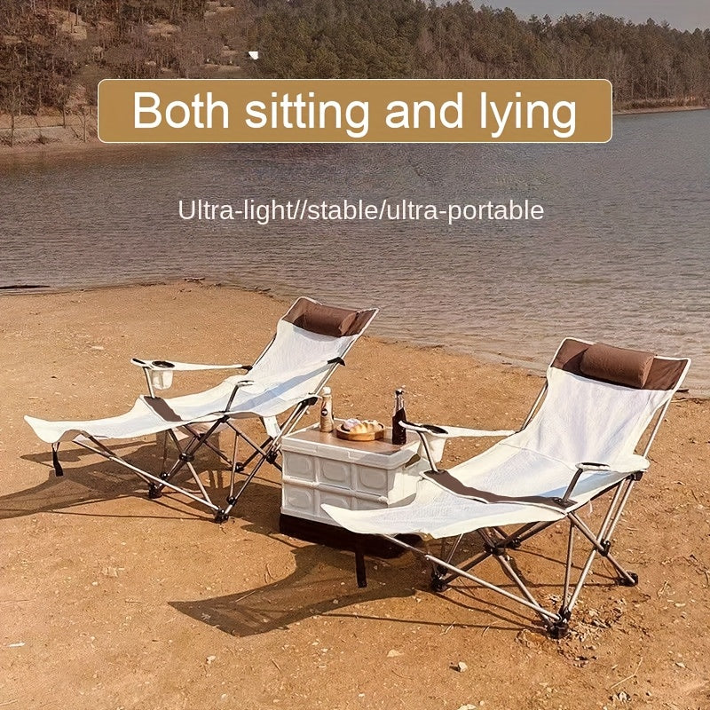 Leichter, klappbarer Strandstuhl – Ideal für Camping, Angeln und Entspannung