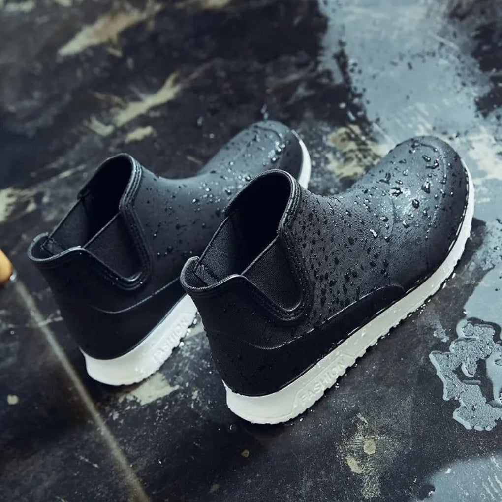 Leichte, langlebige und wasserdichte Herren-Gummistiefel zum Hineinschlüpfen