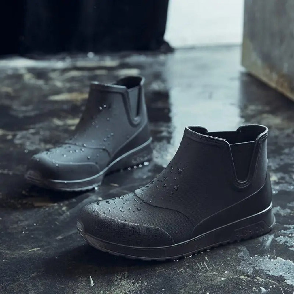 Leichte, langlebige und wasserdichte Herren-Gummistiefel zum Hineinschlüpfen