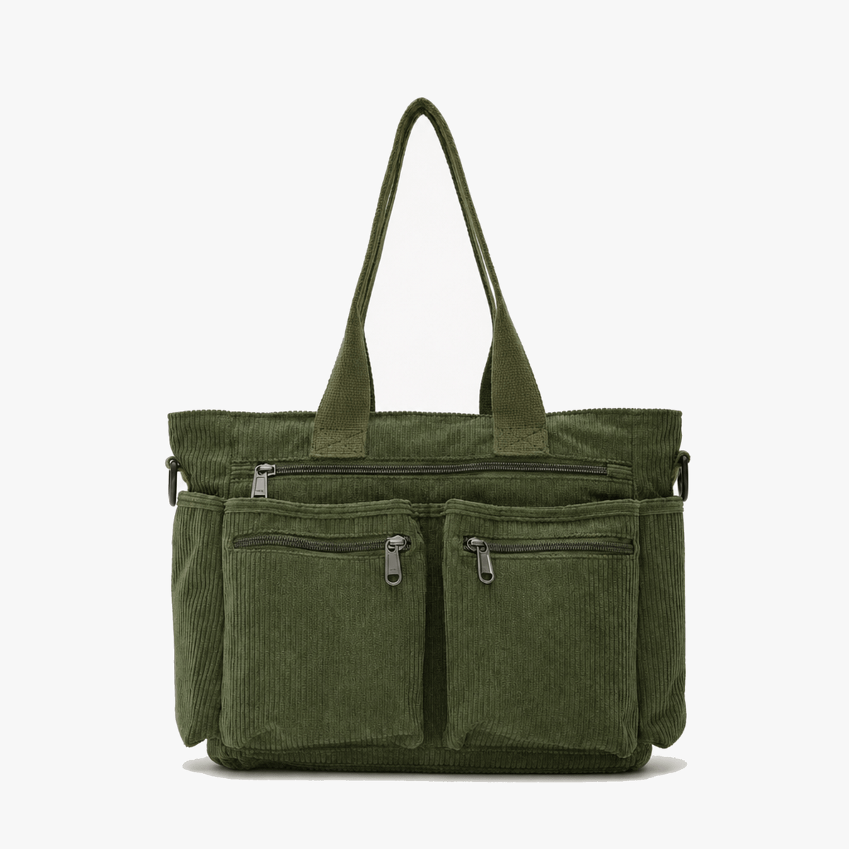 Praktische Cordtasche mit 6 Taschen