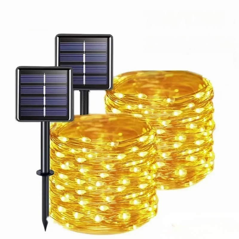 Umweltfreundliche Solar-Lichterkette für den Aussenbereich