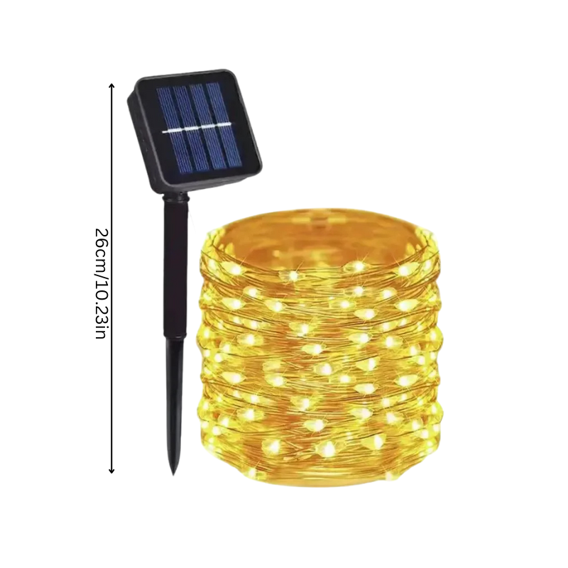 Umweltfreundliche Solar-Lichterkette für den Aussenbereich