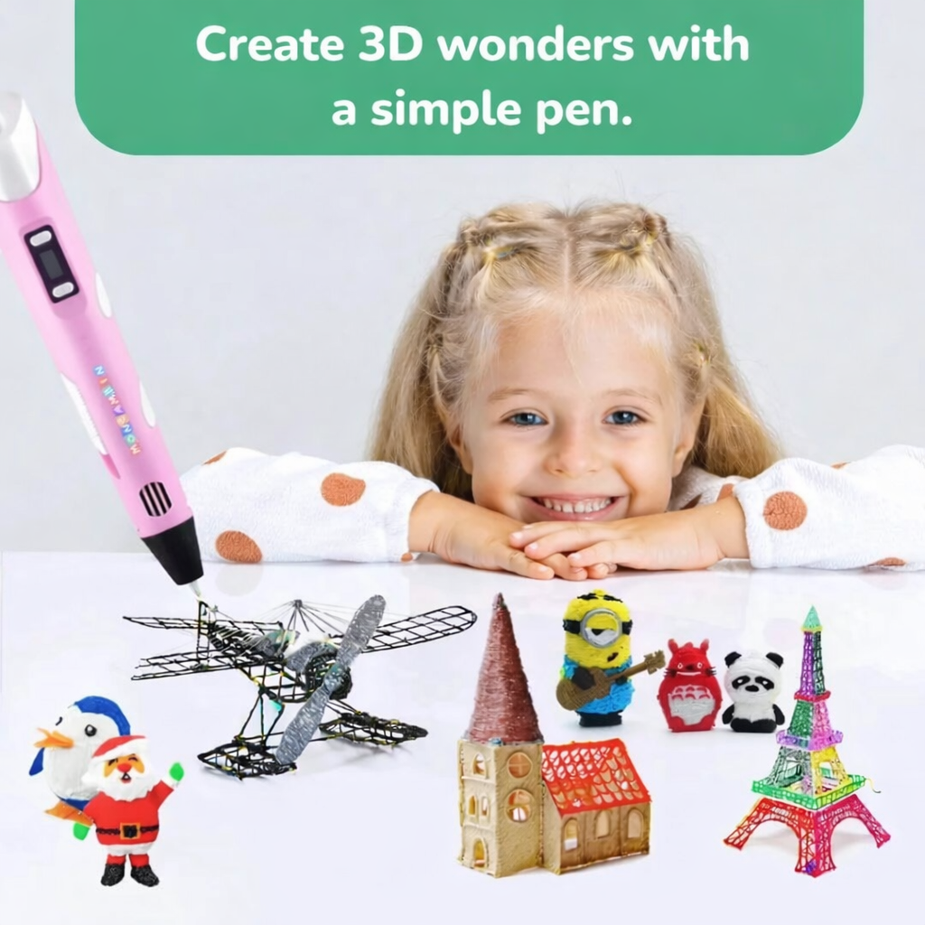 Kreativer 3D-Stift für Kinder zum Zeichnen und Drucken – Lernspielzeug
