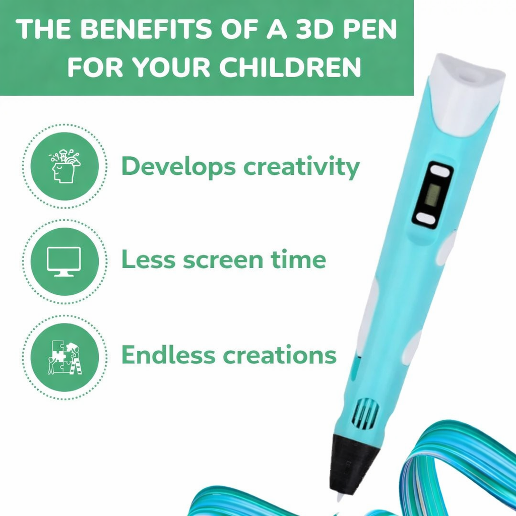Kreativer 3D-Stift für Kinder zum Zeichnen und Drucken – Lernspielzeug