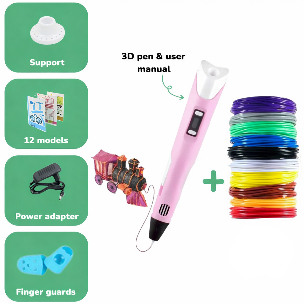 Kreativer 3D-Stift für Kinder zum Zeichnen und Drucken – Lernspielzeug