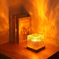Kristallwürfel-Projektorlampe - Dynamisches Nachtlicht - Moderne Tischlampe
