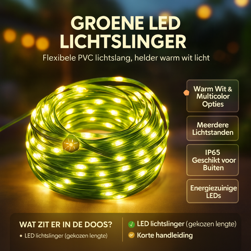Biegsame Outdoor LED-Lichterkette und Garten-Lichtschlauch