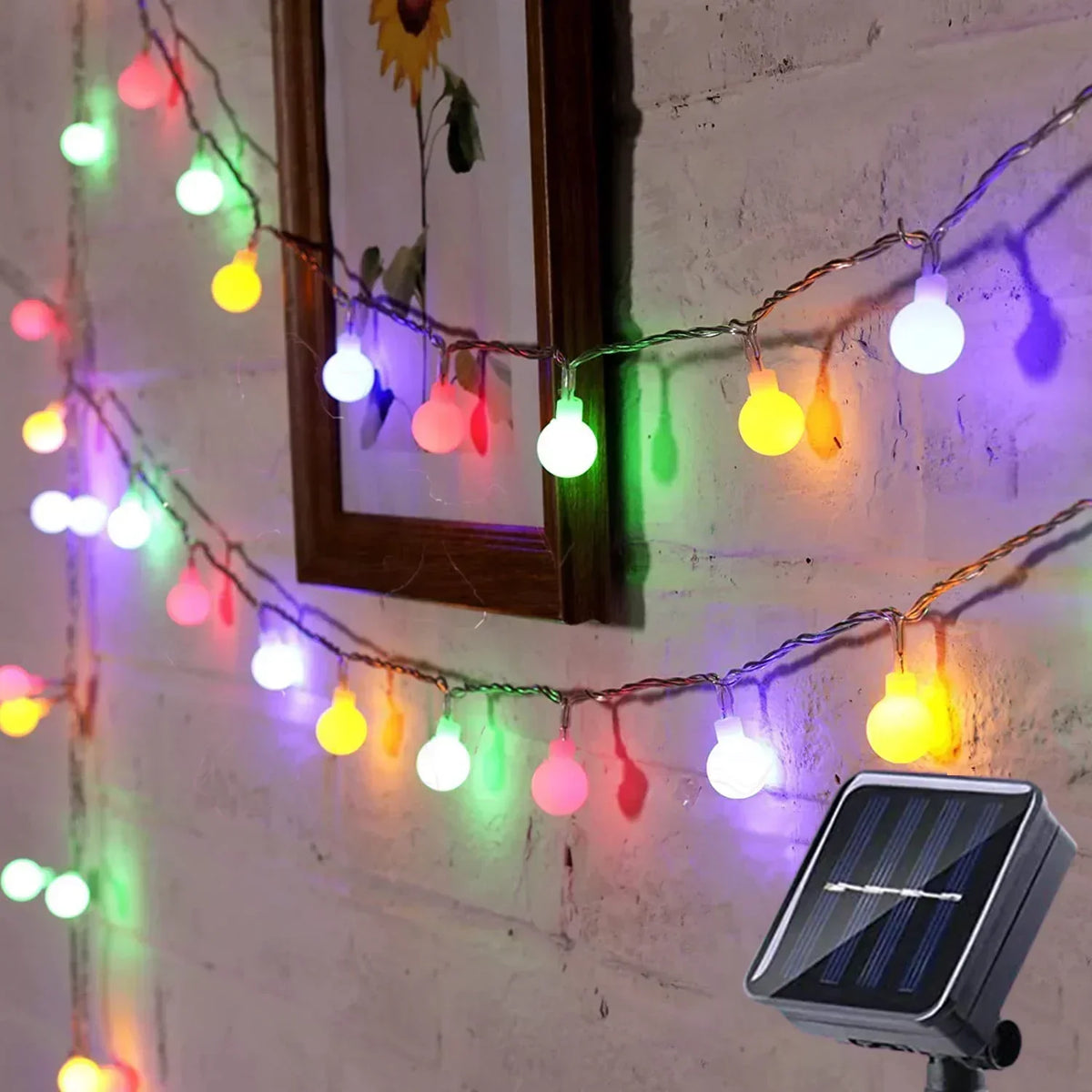 Solar-Lichterkette IP65 für den Aussenbereich für Garten und Terrasse