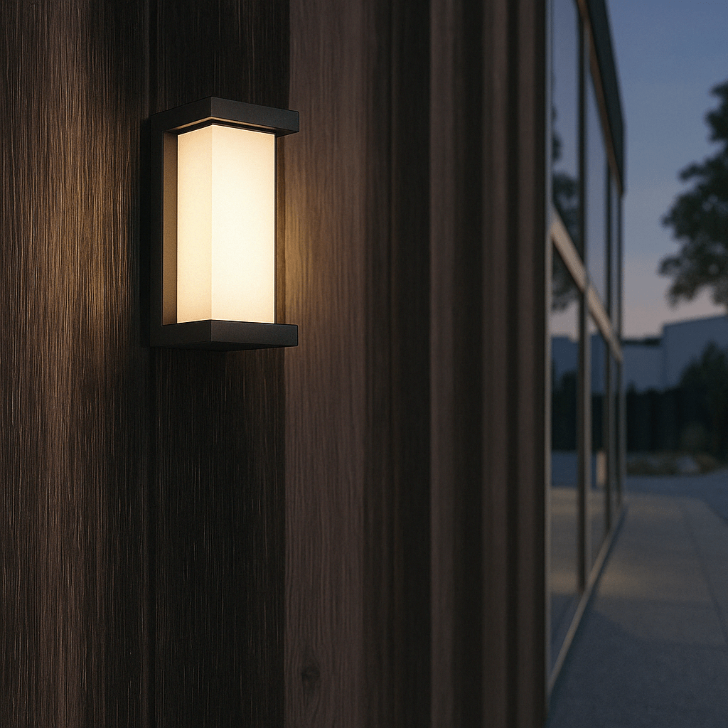 LED-Aussenwandleuchte mit Bewegungsmelder - Modernes Design