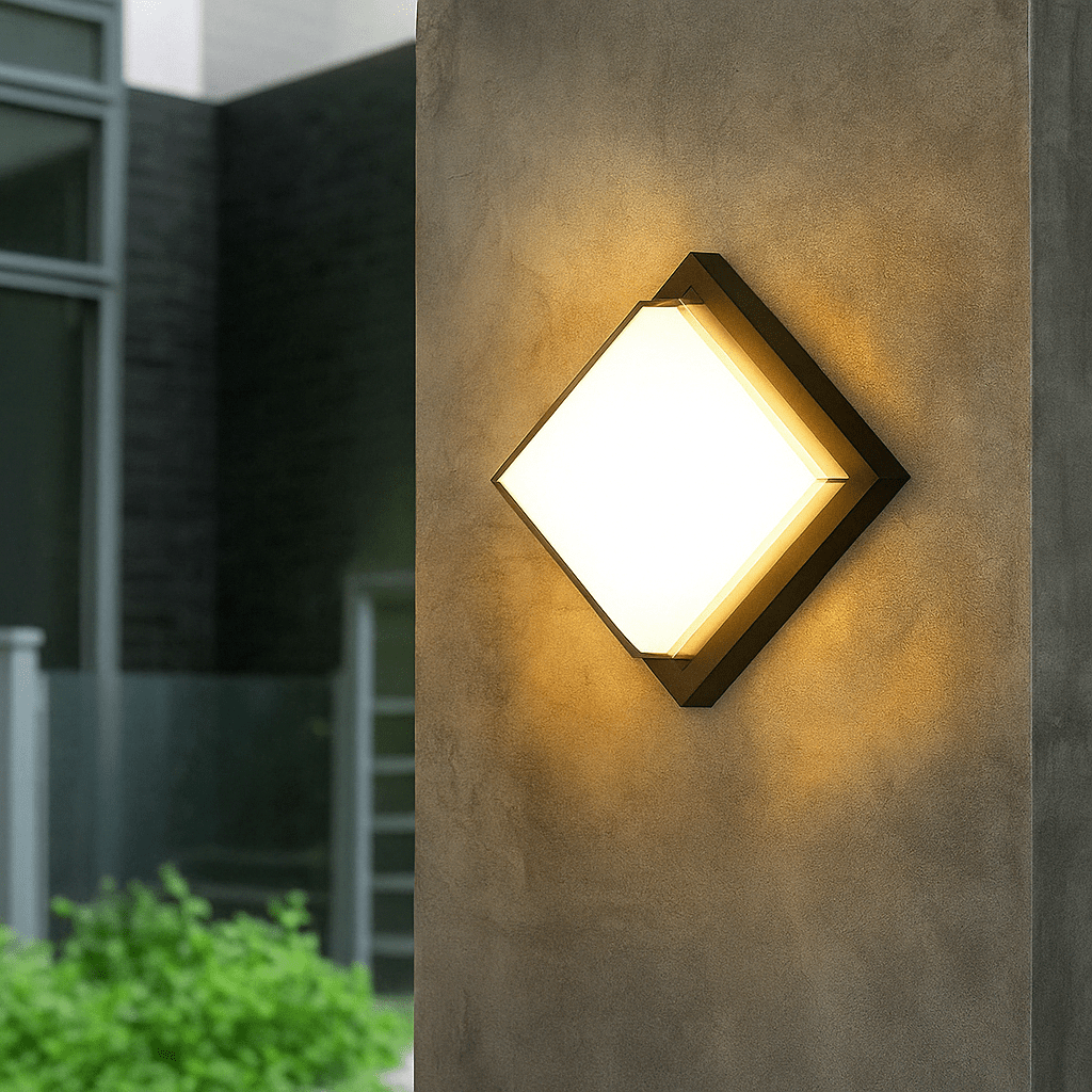 LED-Aussenwandleuchte mit Bewegungsmelder - Modernes Design