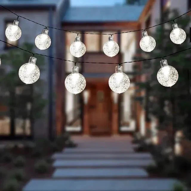 Solar-LED-Lichterkette für aussen - wasserdicht - Garten