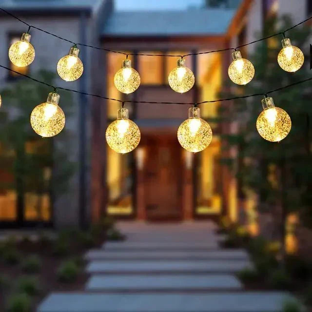 Solar-LED-Lichterkette für aussen - wasserdicht - Garten