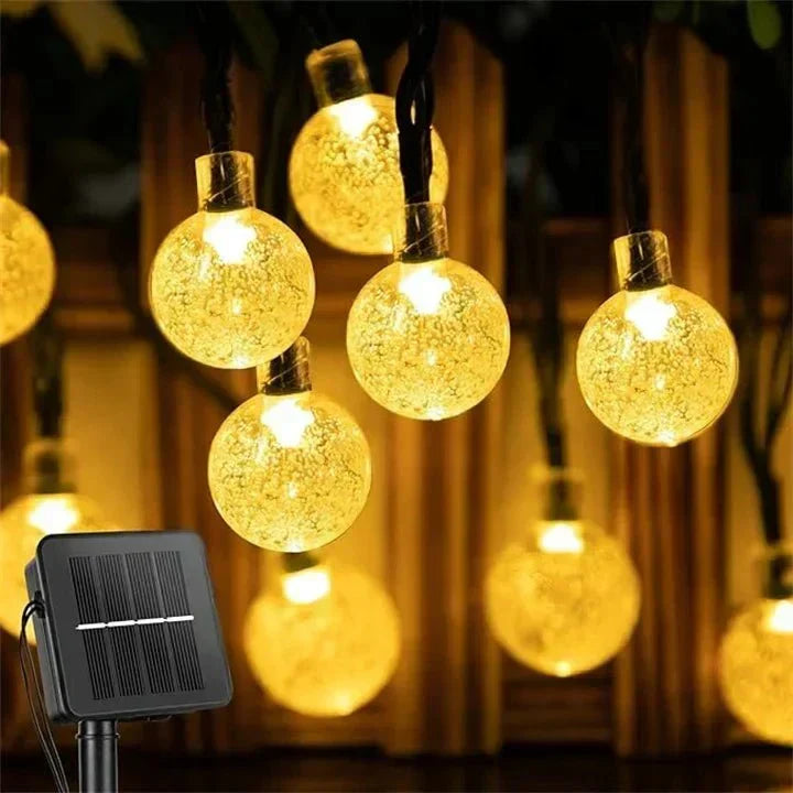 Solar-LED-Lichterkette für aussen - wasserdicht - Garten
