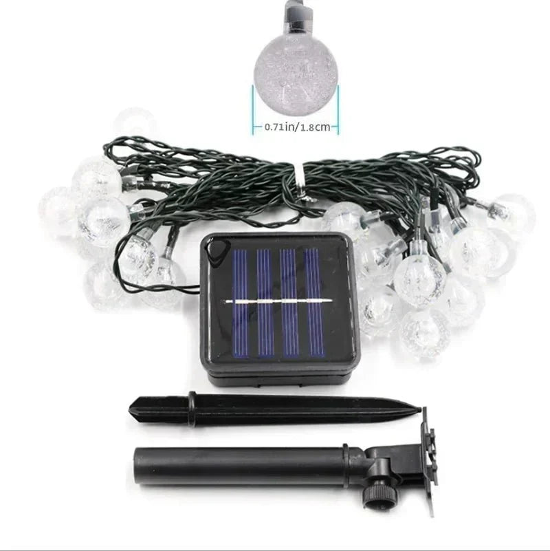 Solar-LED-Lichterkette für aussen - wasserdicht - Garten