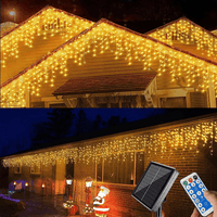 Outdoor-Lichterkette mit Wasserfalleffekt - IP44 wasserdicht