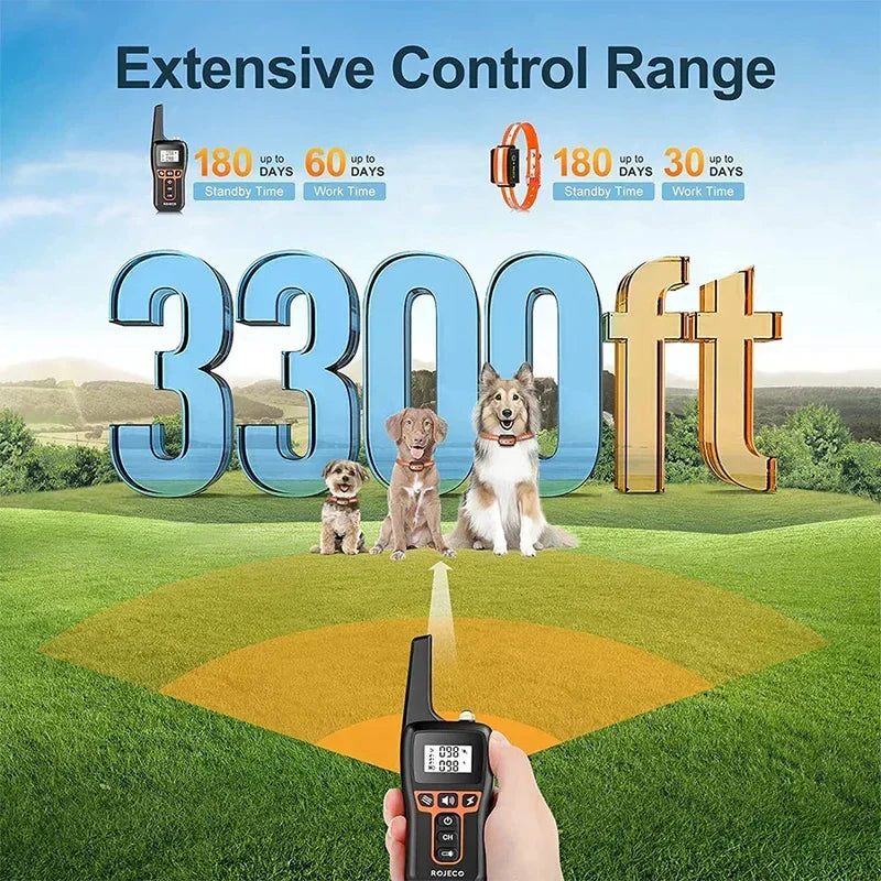 Hunde-Erziehungshalsband 1000 m - Vibration & Schock