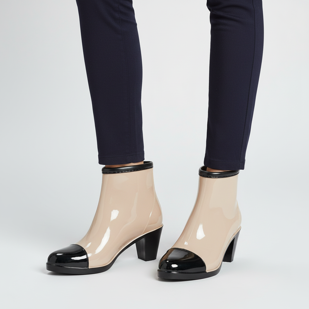 Lack-Stiefeletten