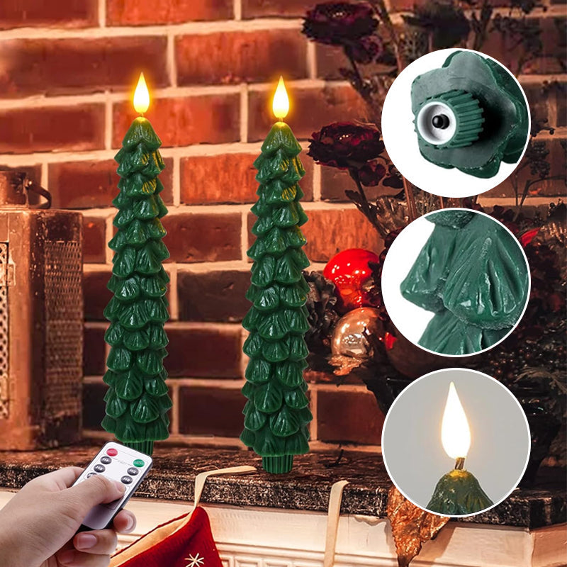 Flammenlose LED-Tannenbaumkerzen – Tischkerzen mit Fernbedienung und Timer