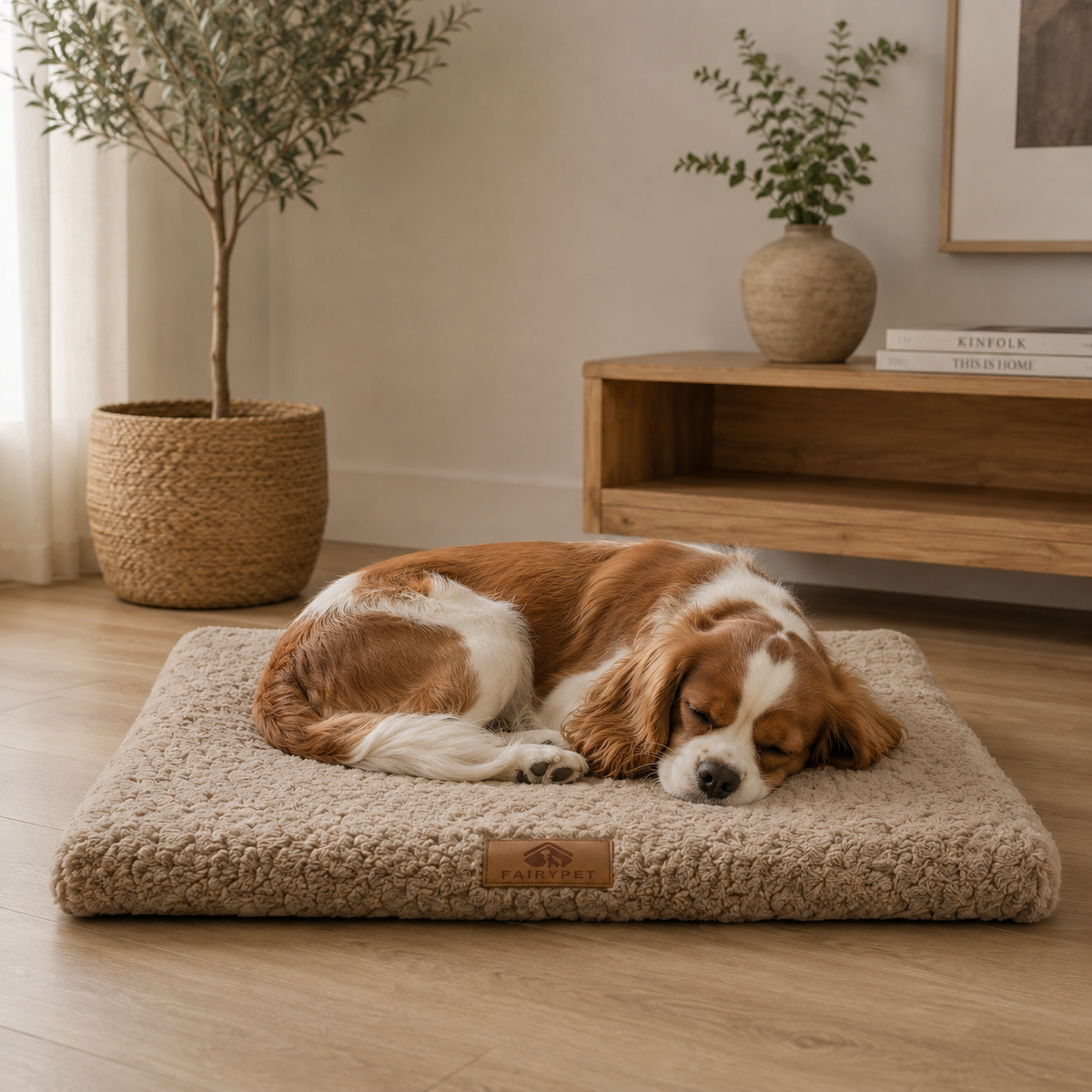 Flaches orthopädisches Schaumstoff-Hundebett