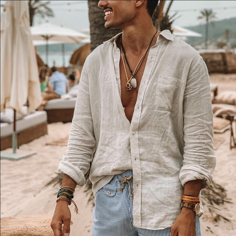 Lässiges Button-down-Freizeithemd für Herren