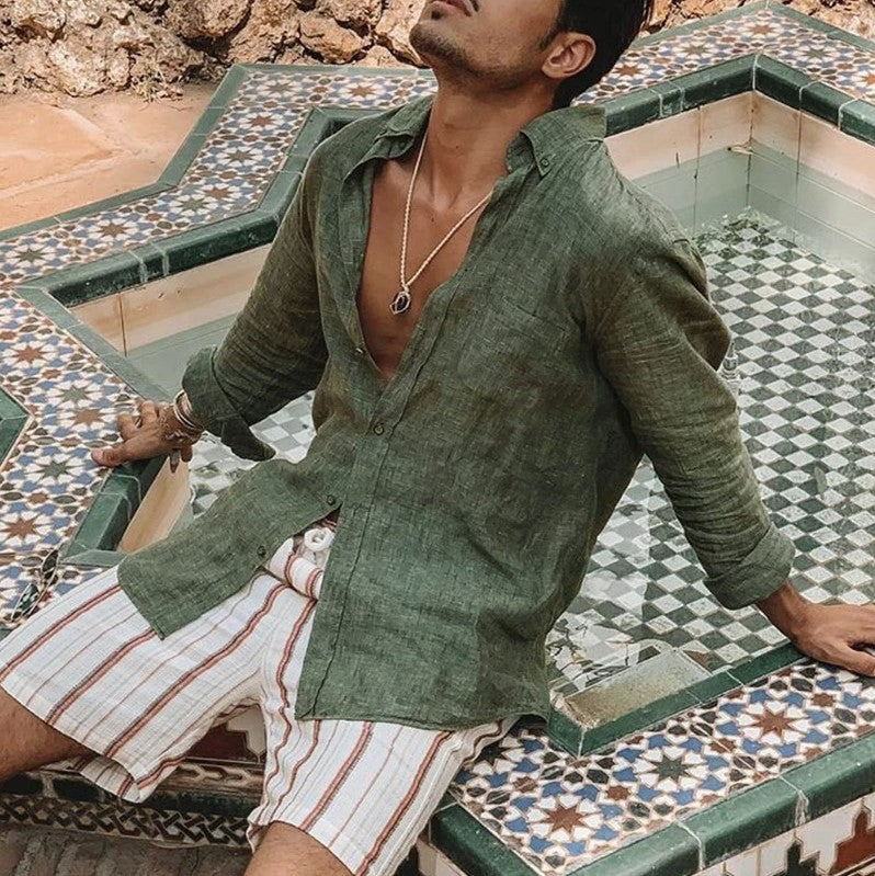 Lässiges Button-down-Freizeithemd für Herren