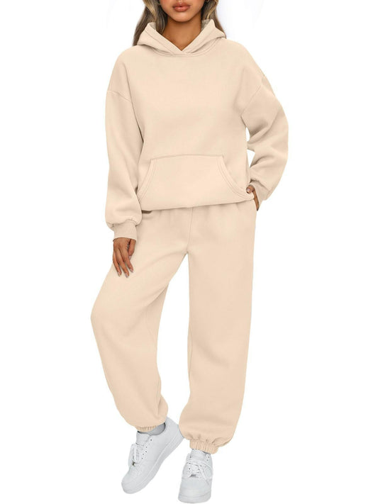 Lässiges Damen-Set aus Kapuzenpullover und Jogginghose mit hohem Tragekomfort