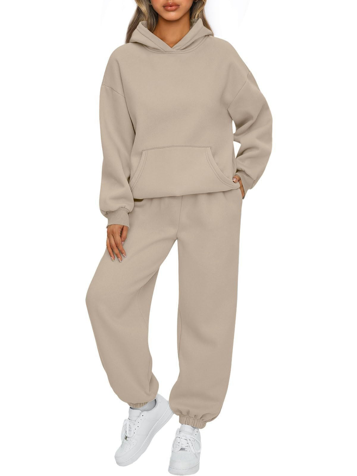 Lässiges Damen-Set aus Kapuzenpullover und Jogginghose mit hohem Tragekomfort